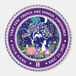 Vintage Alice im Wunderland Magnet