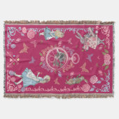 Vintage Alice im Wunderland Märchendekoupage Decke (Vorderseite)