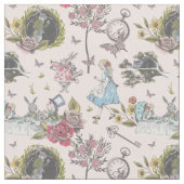 Vintage Alice im Wunderland Messe Storybook Stoff (Nahaufnahme)