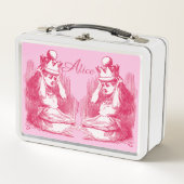 Vintage Alice im Wunderland Metall Brotdose (Vorderseite)