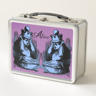 Vintage Alice im Wunderland Metall Brotdose