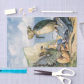 Vintage Alice im Wunderland Mock Turtle Decoupage Seidenpapier (Handwerk)