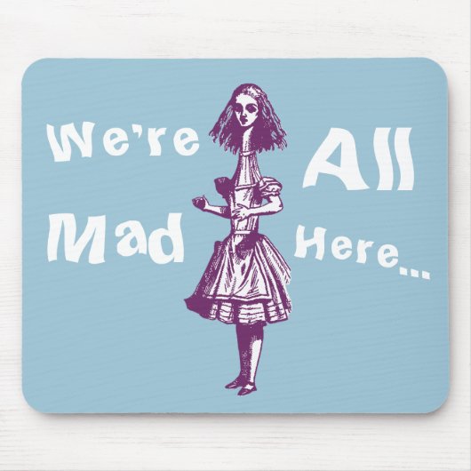 Vintage Alice im Wunderland Mousepad (Vorne)