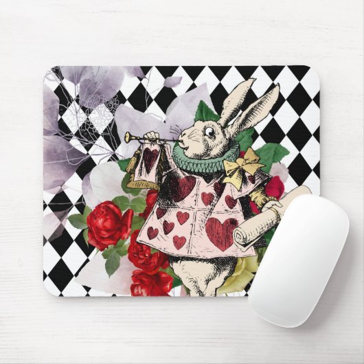 Vintage Alice im Wunderland Mousepad (Mit Mouse)