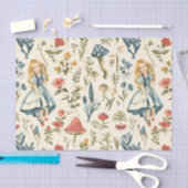 Vintage Alice im Wunderland Mushroom-Dekoupage Seidenpapier (Handwerk)