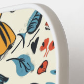 Vintage Alice im Wunderland Nahtloses Muster Pickleball Schläger (Linke Seite)