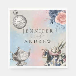 Vintage Alice im Wunderland Napkins Serviette