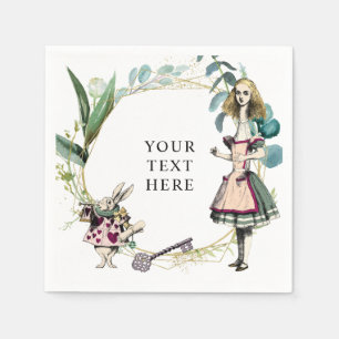 Vintage Alice im Wunderland Napkins Serviette