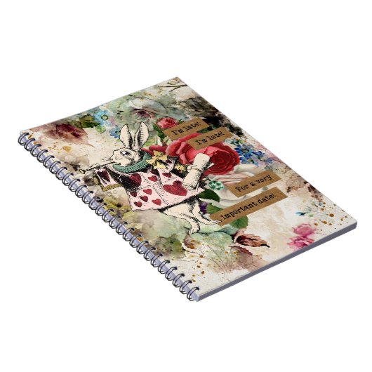 Vintage Alice im Wunderland Notizblock (Rechte Seite)