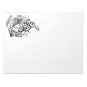 Vintage Alice im Wunderland Notizblock (Vorderseite)