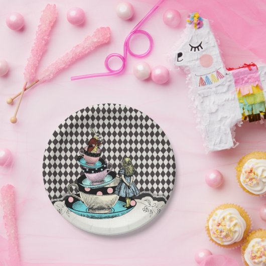 Vintage Alice im Wunderland Pappteller (Party)