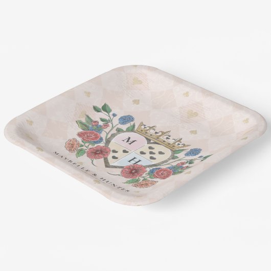 Vintage Alice im Wunderland Pappteller (Gewinkelt)