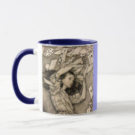 Vintage Alice im Wunderland personalisiert Tasse
