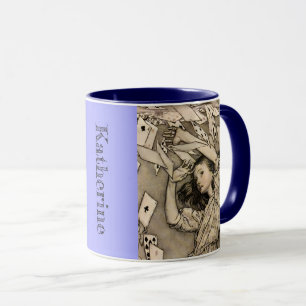 Vintage Alice im Wunderland personalisiert Tasse