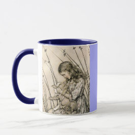 Vintage Alice im Wunderland personalisiert Tasse