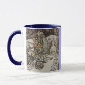 Vintage Alice im Wunderland personalisiert Tasse (Links)