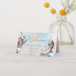Vintage Alice im Wunderland Platzkarte