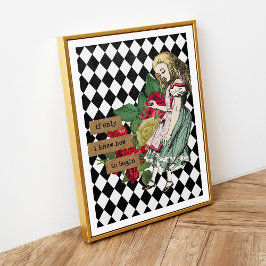Vintage Alice im Wunderland Poster