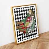 Vintage Alice im Wunderland Poster