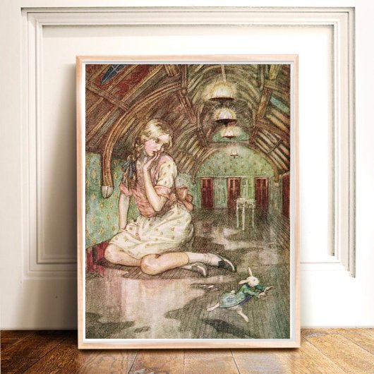 Vintage Alice im Wunderland Poster