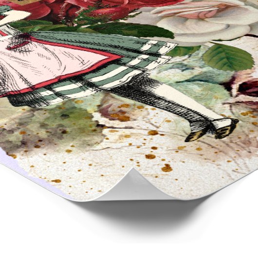 Vintage Alice im Wunderland Poster (Ecke)