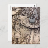 Vintage Alice im Wunderland Postkarte (Vorne/Hinten)
