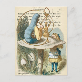 Vintage Alice im Wunderland Postkarte