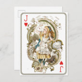 Vintage Alice im Wunderland Postkarte (Vorne/Hinten)