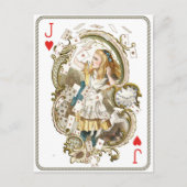 Vintage Alice im Wunderland Postkarte (Vorderseite)