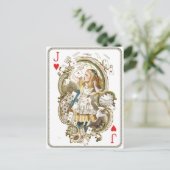 Vintage Alice im Wunderland Postkarte (Stehend Vorderseite)