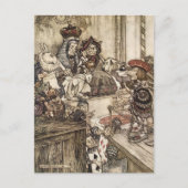 Vintage Alice im Wunderland Postkarte (Vorderseite)