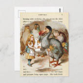 Vintage Alice im Wunderland Postkarte (Vorne/Hinten)