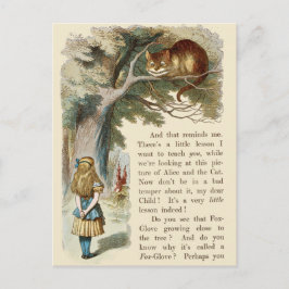 Vintage Alice im Wunderland Postkarte