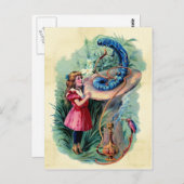 Vintage Alice im Wunderland Postkarte (Vorne/Hinten)