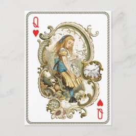 Vintage Alice im Wunderland Postkarte