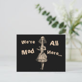 Vintage Alice im Wunderland Postkarte (Stehend Vorderseite)