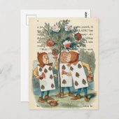 Vintage Alice im Wunderland Postkarte (Vorne/Hinten)