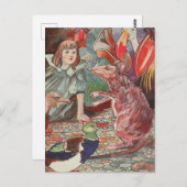 Vintage Alice im Wunderland Postkarte (Vorne/Hinten)