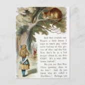 Vintage Alice im Wunderland Postkarte (Vorderseite)