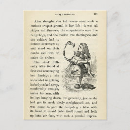 Vintage Alice im Wunderland Postkarte