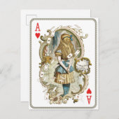 Vintage Alice im Wunderland Postkarte (Vorne/Hinten)