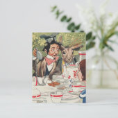 Vintage Alice im Wunderland Postkarte (Stehend Vorderseite)