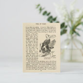 Vintage Alice im Wunderland  Postkarte (Stehend Vorderseite)