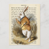 Vintage Alice im Wunderland Postkarte (Vorderseite)