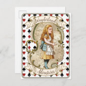Vintage Alice im Wunderland Postkarte (Vorne/Hinten)
