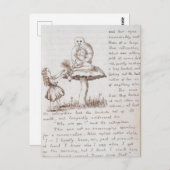 Vintage Alice im Wunderland Postkarte (Vorne/Hinten)