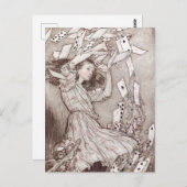 Vintage Alice im Wunderland Postkarte (Vorne/Hinten)