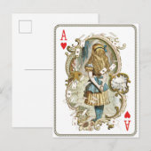 Vintage-Alice-im-Wunderland-Postkarte Postkarte (Vorne/Hinten)