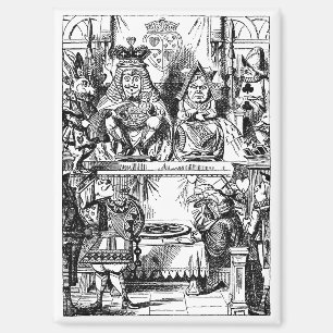 Vintage Alice im Wunderland, Prozess der Herzkönig Magnet