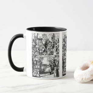 Vintage Alice im Wunderland, Prozess der Herzkönig Tasse